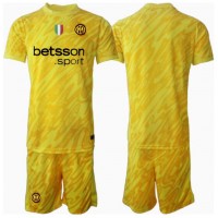 Camiseta Inter Milan Portero Segunda Equipación Replica 2024-25 para niños mangas cortas (+ Pantalones cortos)